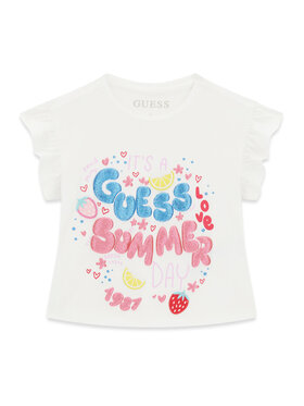 Guess Guess Футболка K6GI11 K6YW4 Білий Regular Fit