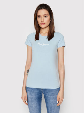 Pepe Jeans Pepe Jeans Футболка New Virgina PL505202 Голубий Slim Fit
