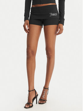 Juicy Couture Juicy Couture Pantalones cortos deportivos Roll Down JCWHS126307 Negro Slim Fit