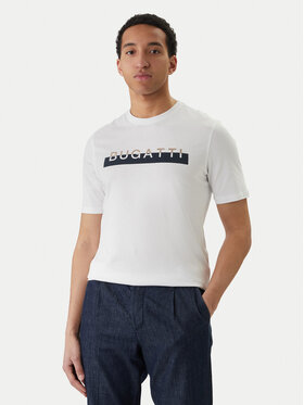 Bugatti Bugatti Camiseta 8350-75043C Blanco Regular Fit