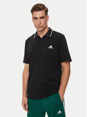 adidas adidas Поло Essentials IC9314 Чорний Regular Fit