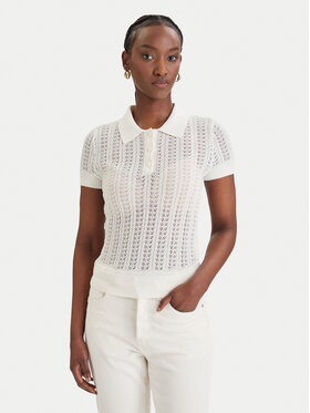 Guess Guess Поло W6GR25 Z0672 Білий Regular Fit