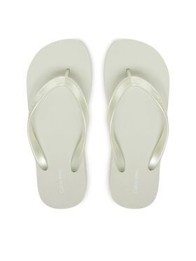 Calvin Klein Chancletas Calvin Klein Flatform Flip Flop Met Tpu HW0HW03120 Azul claro