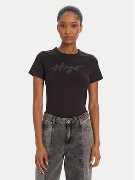 HUGO HUGO Camiseta Deloris 50532137 Negro Regular Fit