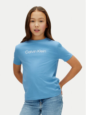 Calvin Klein Jeans Calvin Klein Jeans Camiseta Inst Logo LV1CKSJA29 Azul Regular Fit