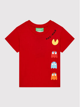 United Colors Of Benetton United Colors Of Benetton Футболка PAC-MAN 3096G102F Червоний Regular Fit