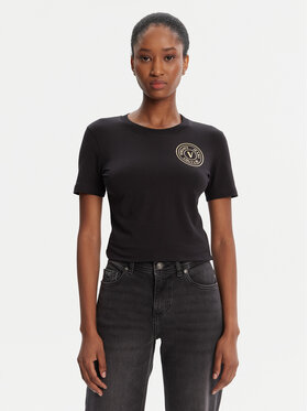Versace Jeans Couture Versace Jeans Couture Camiseta 79HAHT01 CJ03T Negro Regular Fit
