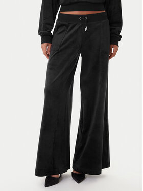Juicy Couture Juicy Couture Spodnji del trenirke Yuka JCBBJ225803 Črna Wide Leg