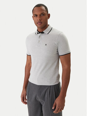 Jack & Jones Jack & Jones Polo marškinėliai Paulos 12136668 Pilka Slim Fit