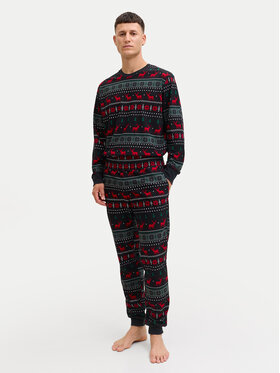 Jack & Jones Jack & Jones Піжама Tristan 12285375 Чорний Loose Fit