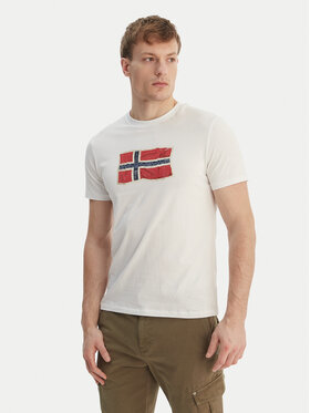 Napapijri Napapijri Camiseta S-Mahsa NP0A4FZB Blanco Regular Fit