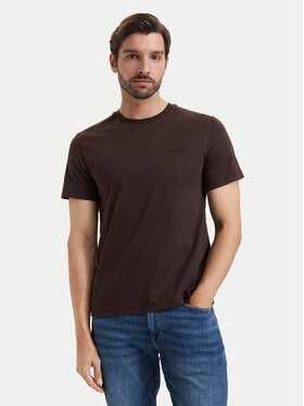Calvin Klein Calvin Klein Camiseta LV04LG222G Marrón oscuro Slim Fit