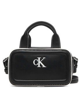 Calvin Klein Kabelka Calvin Klein Contrast Ck Mini Bauletto Bag LV04F1257G Čierna