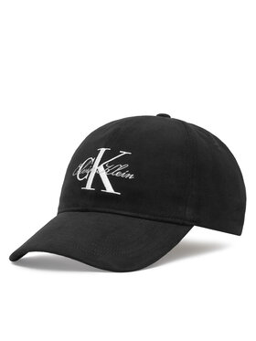 Calvin Klein Kepurė su snapeliu Calvin Klein Lurex Graphic Script Monologo Ca LV04F5115G Juoda