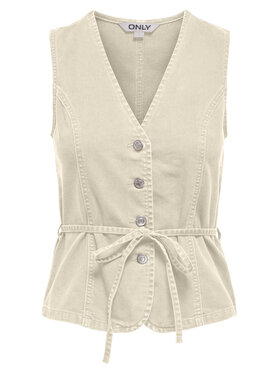ONLY ONLY Top Silla 15374051 Crema Regular Fit