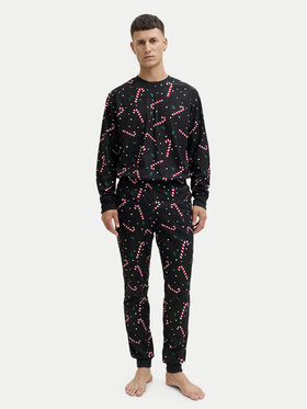 Jack & Jones Jack & Jones Піжама Tristan 12285375 Чорний Loose Fit