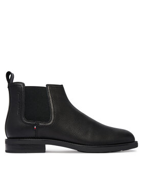 Tommy Hilfiger Botines Chelsea Tommy Hilfiger Lth Mix Dress Hilfiger Chelsea FM0FM06090 Negro