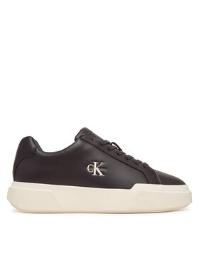 Calvin Klein Snīkeri Calvin Klein Chunky Cupsole Laceup Lth YW0YW01947 Tumši brūna