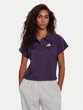 adidas adidas Поло Stadium 3-Stripes Tennis Inspired Jacquard JY3426 Фіолетовий Regular Fit