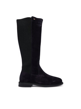 Tommy Hilfiger Botas altas Tommy Hilfiger Enamel Flag Suede High Chelsea FW0FW09574 Azul marino