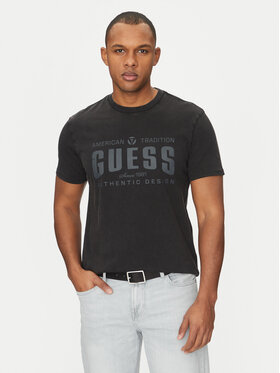 Guess Guess Футболка M5GI27 KBW41 Чорний Regular Fit