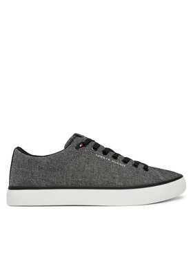 Tommy Hilfiger Kedai Tommy Hilfiger Th Hi Vulc Core Low Chambray FM0FM05818 Pilka