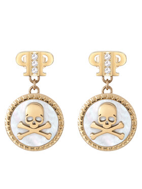 PHILIPP PLEIN Ausskari PHILIPP PLEIN Plein Mini Logo PJ2EA08EU Zelta