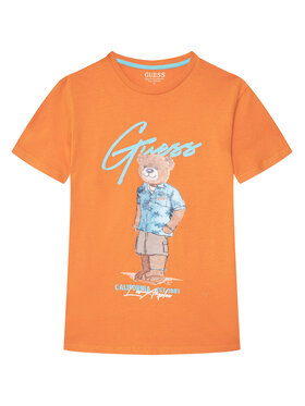 Guess Guess T-shirt L6GI09 K8HM4 Narančasta Regular Fit