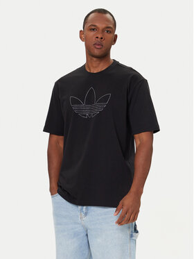 adidas adidas Футболка Studded JY2806 Чорний Loose Fit