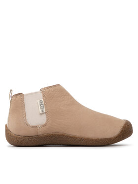 Keen Kotníková obuv s elastickým prvkem Keen Mosey Chelsea Leather 1026453 Béžová