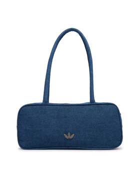 adidas Torbica adidas Adicolor Elongated Airliner Denim Bag KD7875 Plava