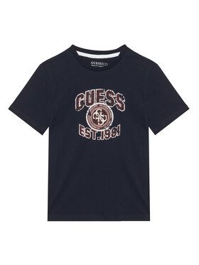 Guess Guess Футболка L6RI13 K8HM4 Cиній Regular Fit