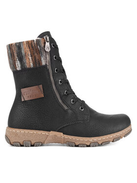 Rieker Schnürschuhe Rieker Z0123-01 Schwarz