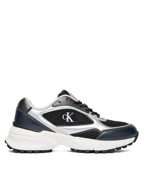Calvin Klein Laisvalaikio batai Calvin Klein Hike Runner Lace Up Mesh Mix Met YW0YW02063 Spalvota