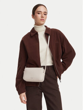 Calvin Klein Kabelka Calvin Klein Foil Logo Elongated Camera Bag LV04F3276G Krémová
