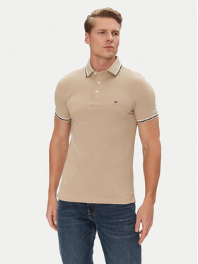 Tommy Hilfiger Tommy Hilfiger Polo Seasonal MW0MW39993 Beis Slim Fit