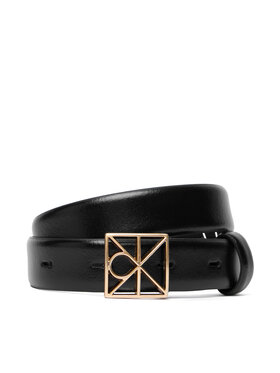 Calvin Klein Moteriškas Diržas Calvin Klein Emblem Buckle 25Mm Fixed Smooth LV04F7072G Juoda