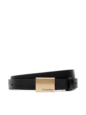 Calvin Klein Opasok Calvin Klein Titlecase Plaque Belt 20Mm LV04F7089G Čierna