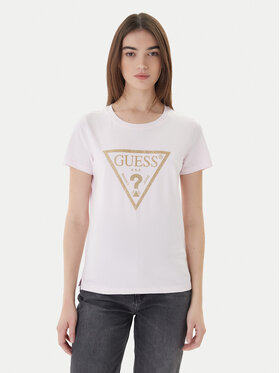 Guess Guess Футболка W4RI69 J1314 Рожевий Regular Fit