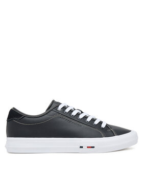 Tommy Hilfiger Tenisenes Tommy Hilfiger Th Hi Vulc Street Stitch FM0FM05645 Melns