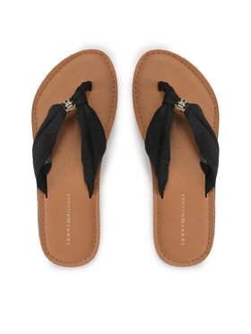 Tommy Hilfiger Infradito Tommy Hilfiger Th Elevated Beach Sandal FW0FW06985 Nero