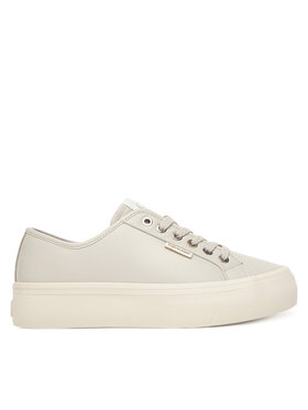 Calvin Klein Αθλητικά Calvin Klein Vulc Flatf Lace Up Lth YW0YW01932 Γκρι