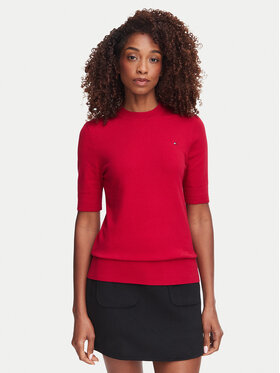 Tommy Hilfiger Tommy Hilfiger Camiseta WW0WW49705 Rojo Slim Fit