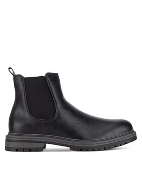 Lanetti Členková obuv s elastickým prvkom Lanetti MYL8513-1 Čierna