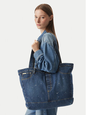 Guess Jeans Kabelka Guess Jeans M6YZ42 D2278 Tmavomodrá