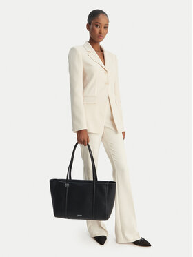 Calvin Klein Kabelka Calvin Klein Emblem Hw Pebble Tote LV04F3424G Čierna