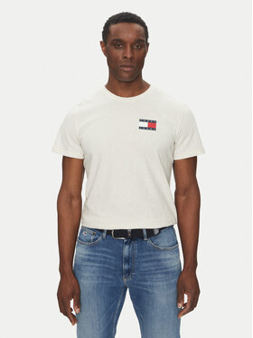 Tommy Jeans Tommy Jeans T-shirt Essential DM0DM20740 Crema Slim Fit