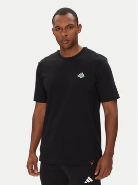 adidas adidas Póló Mini Pizza Graphic JM6483 Fekete Regular Fit