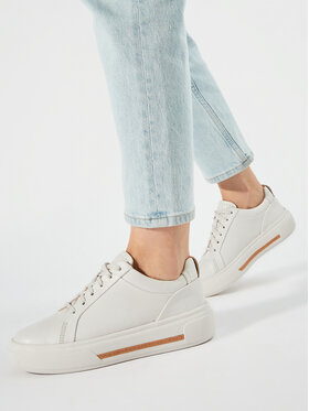 Clarks Снікерcи Clarks Hollyhock Walk 26176308 Білий