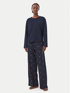 Tommy Hilfiger Tommy Hilfiger Pijama UW0UW06600 Azul marino Regular Fit